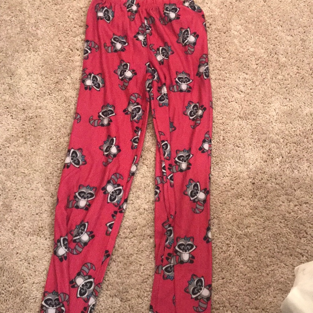Red pajama pants